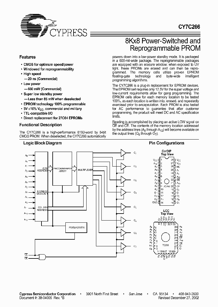CY7C266-20JC_1054041.PDF Datasheet