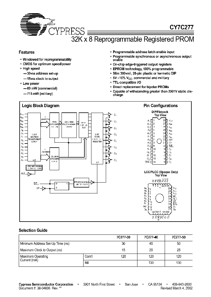 CY7C277-30WC_1144179.PDF Datasheet