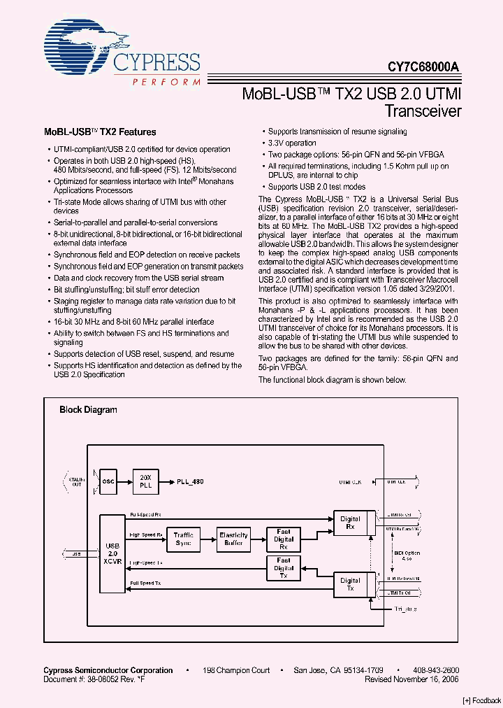 CY7C68000A_1184206.PDF Datasheet