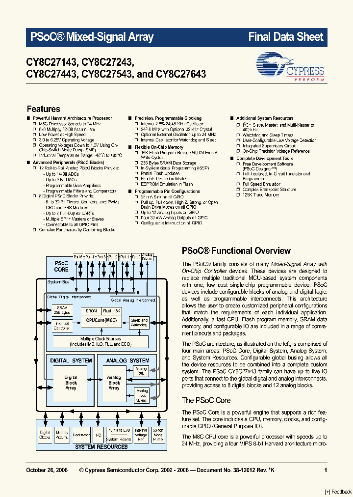 CY8C2714306_1157376.PDF Datasheet