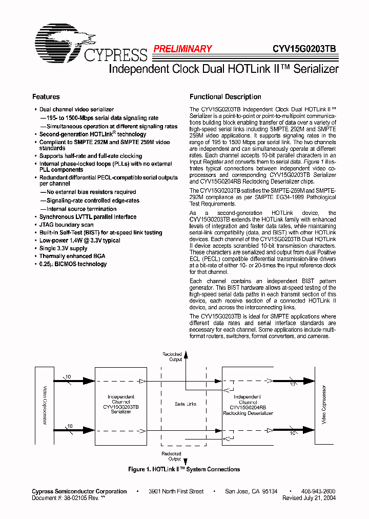 CYV15G0203TB_1093825.PDF Datasheet