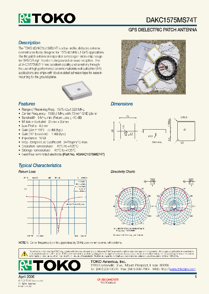 DAKC1575MS74T_1231564.PDF Datasheet