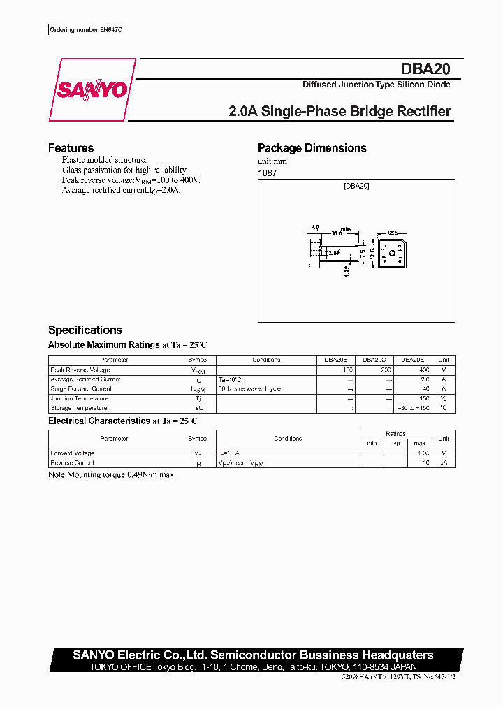 DBA20_1231678.PDF Datasheet