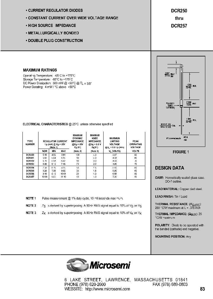 DCR258_1231840.PDF Datasheet