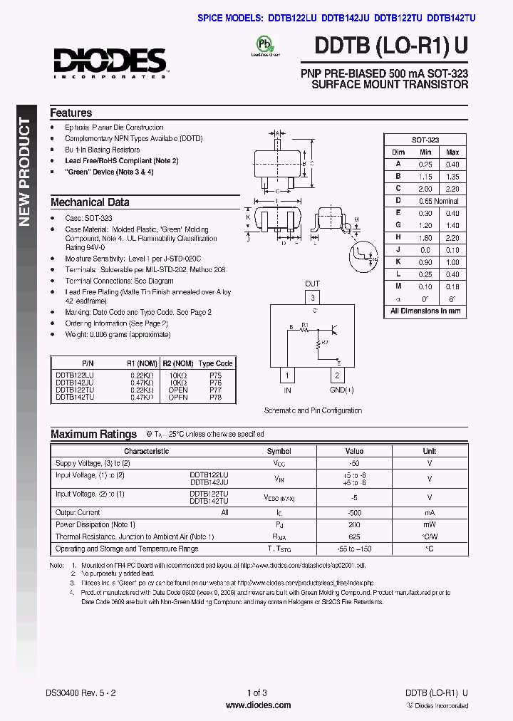 DDTB122TU-7-F_1105280.PDF Datasheet
