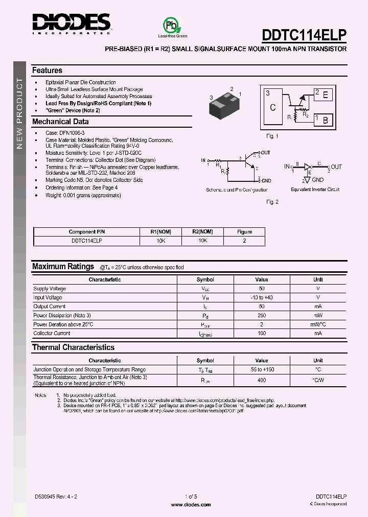 DDTC114ELP_1117506.PDF Datasheet