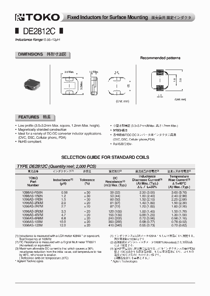 DE2812C_1092265.PDF Datasheet