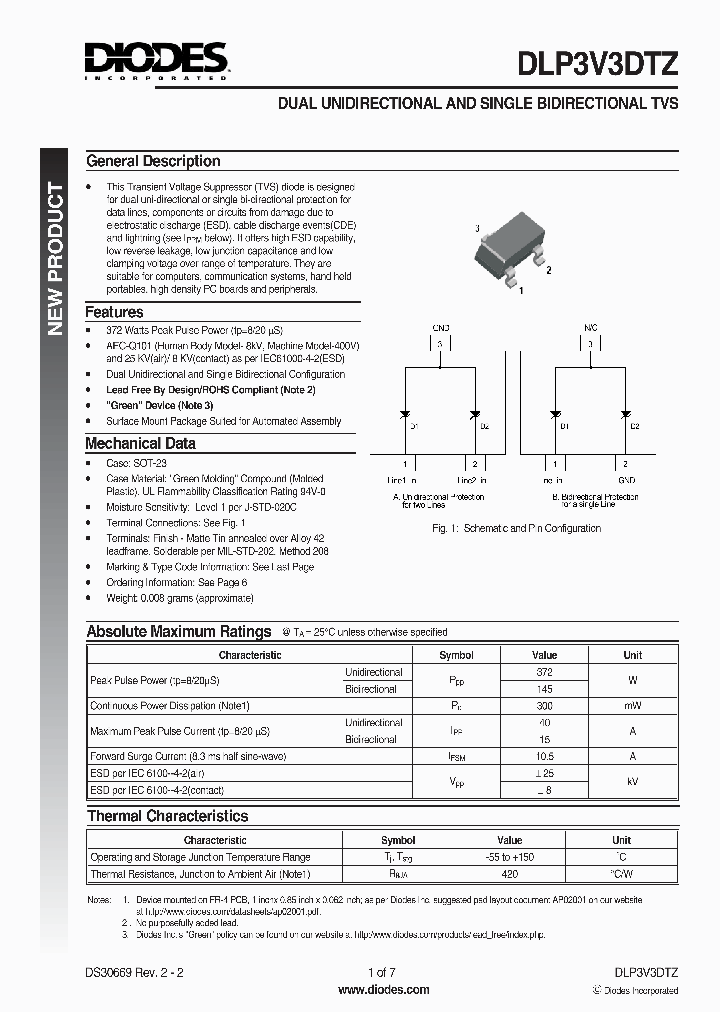 DLP3V3DTZ_1117390.PDF Datasheet