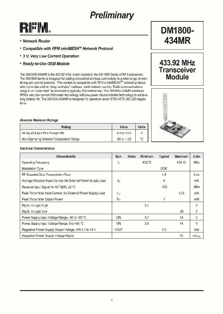 DM1800-434MR_1232905.PDF Datasheet