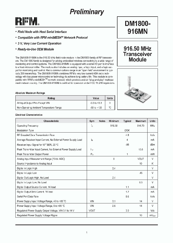DM1800-916MN_1232907.PDF Datasheet