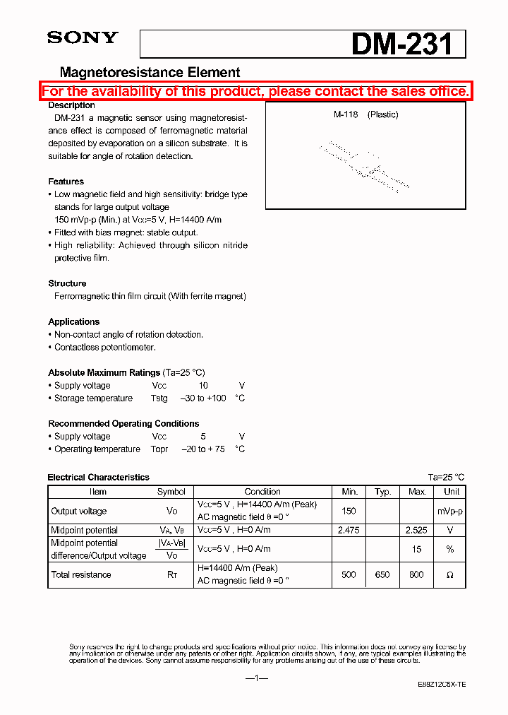 DM-231_1232910.PDF Datasheet