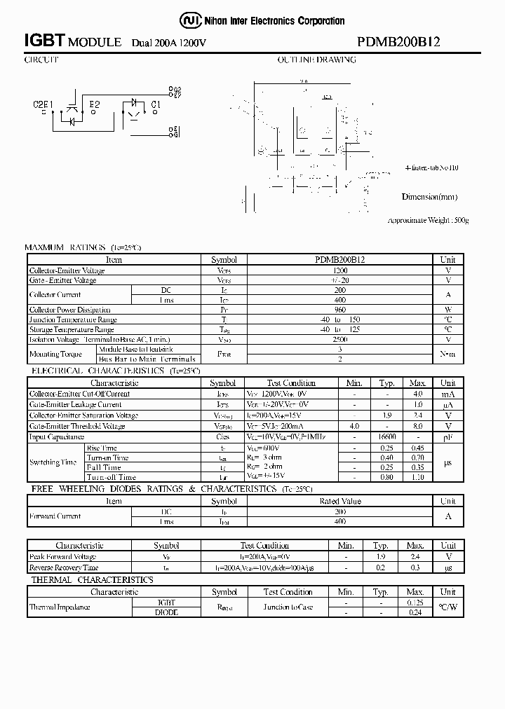 DMB200B12_1233388.PDF Datasheet