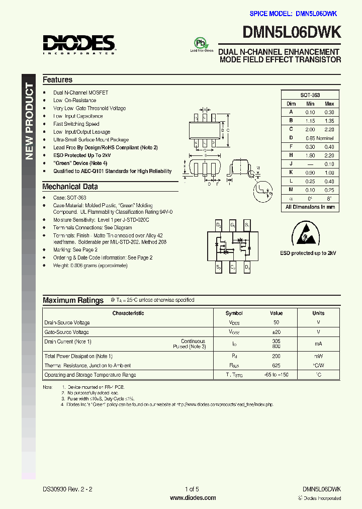 DMN5L06DWK_1176315.PDF Datasheet