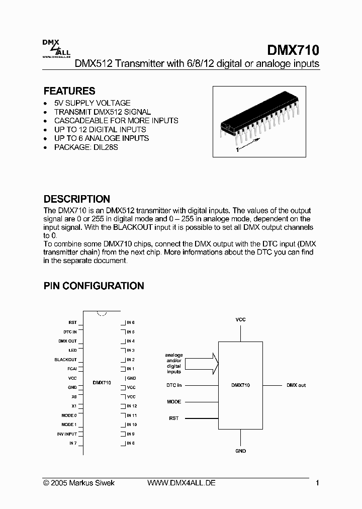 DMX710_1233531.PDF Datasheet