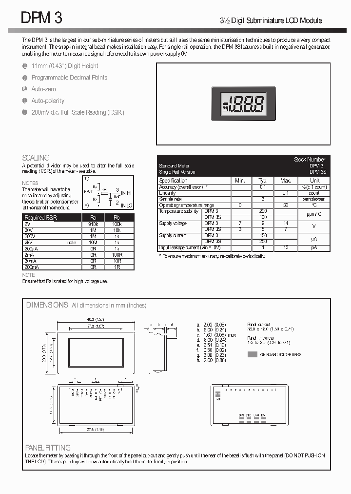 DPM3S_1233691.PDF Datasheet