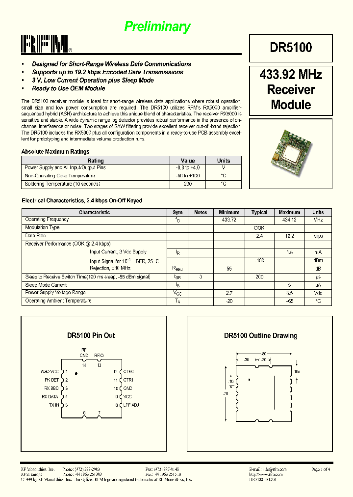 DR5100_1233744.PDF Datasheet