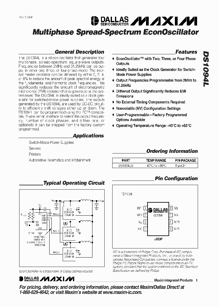 DS1094LU_1233885.PDF Datasheet