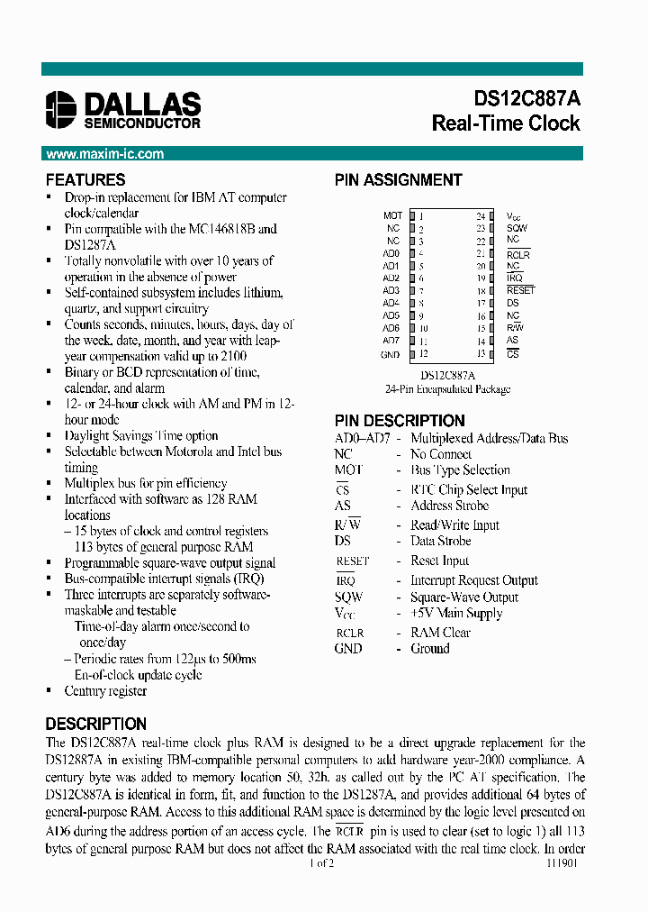 DS12C887A_1057002.PDF Datasheet