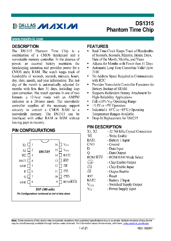 DS1315N-33_1060032.PDF Datasheet