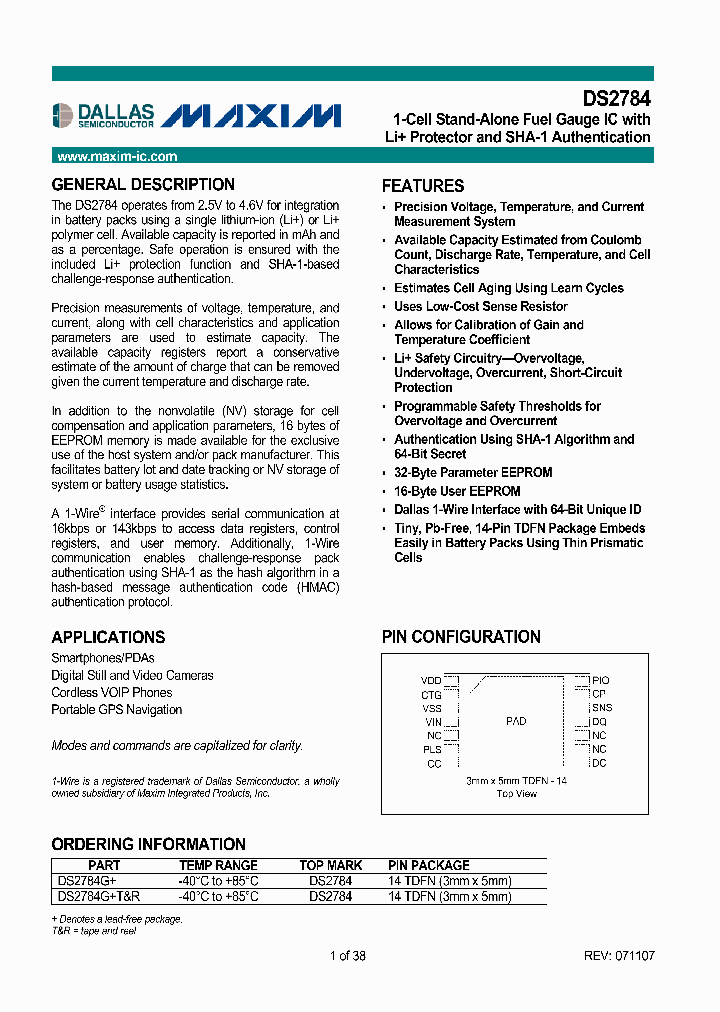 DS2784_1155747.PDF Datasheet