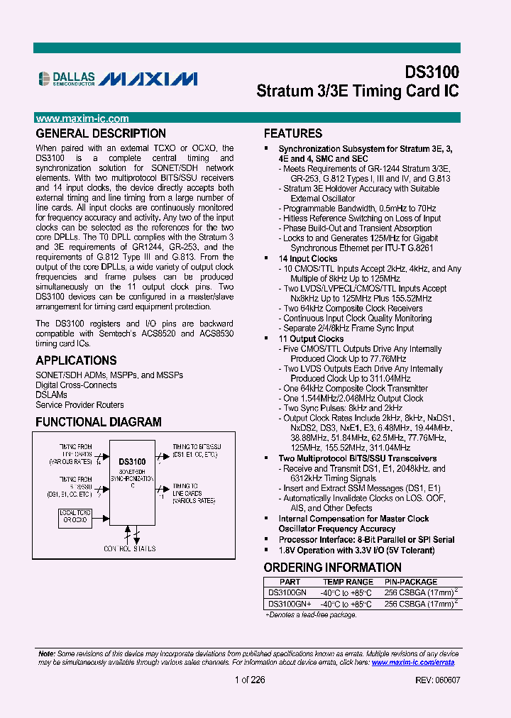DS3100GN_1234277.PDF Datasheet
