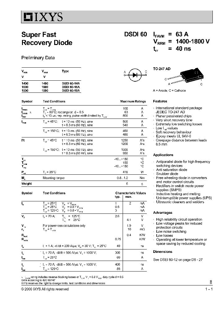 DSDI60-18A_1234659.PDF Datasheet