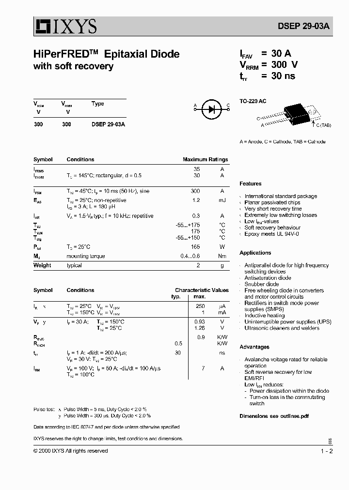 DSEP29-03A_1234686.PDF Datasheet