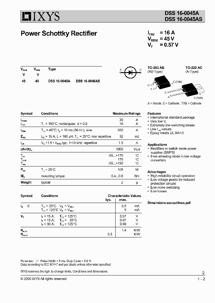 DSS16-0045AS_1234840.PDF Datasheet