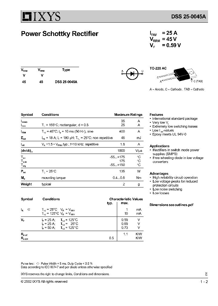DSS25-0045A_1234846.PDF Datasheet