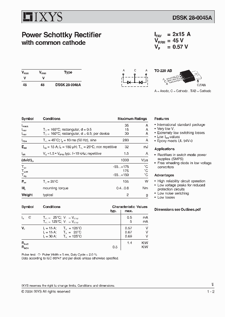 DSSK28-0045A_1234867.PDF Datasheet
