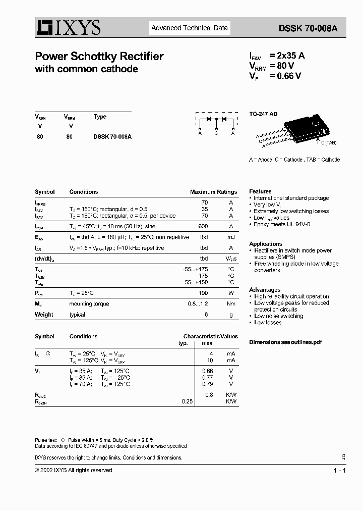 DSSK70-008A_1234882.PDF Datasheet