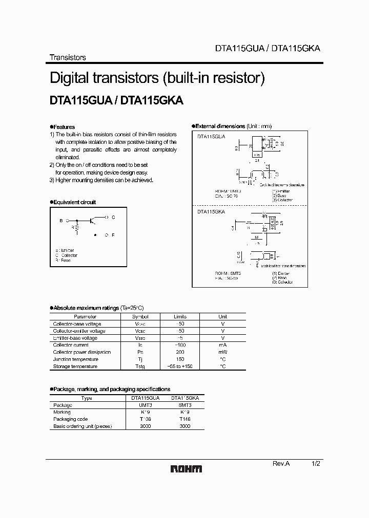 DTA115GUA_1234991.PDF Datasheet