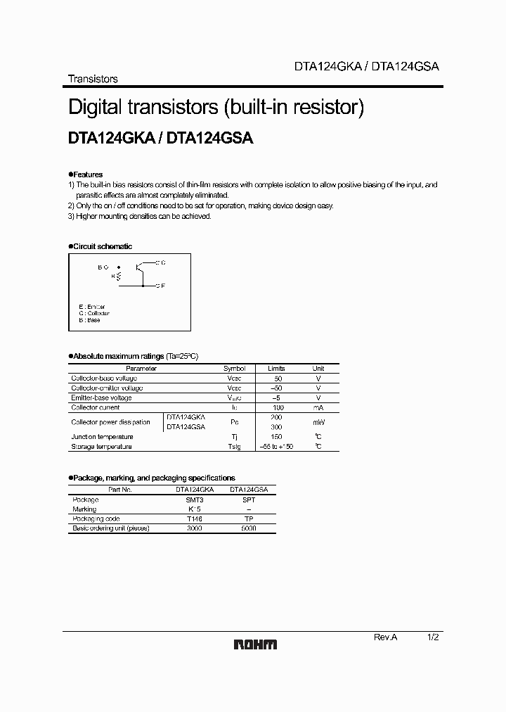 DTA124GSA_1235010.PDF Datasheet