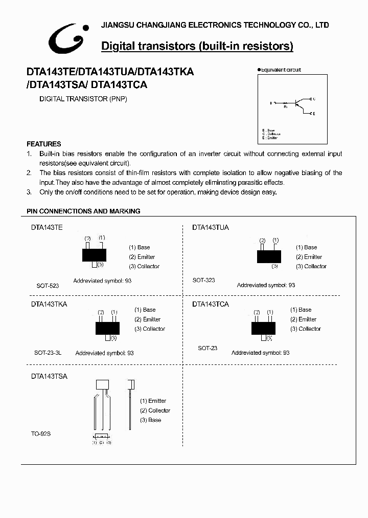 DTA143TKA_1143034.PDF Datasheet