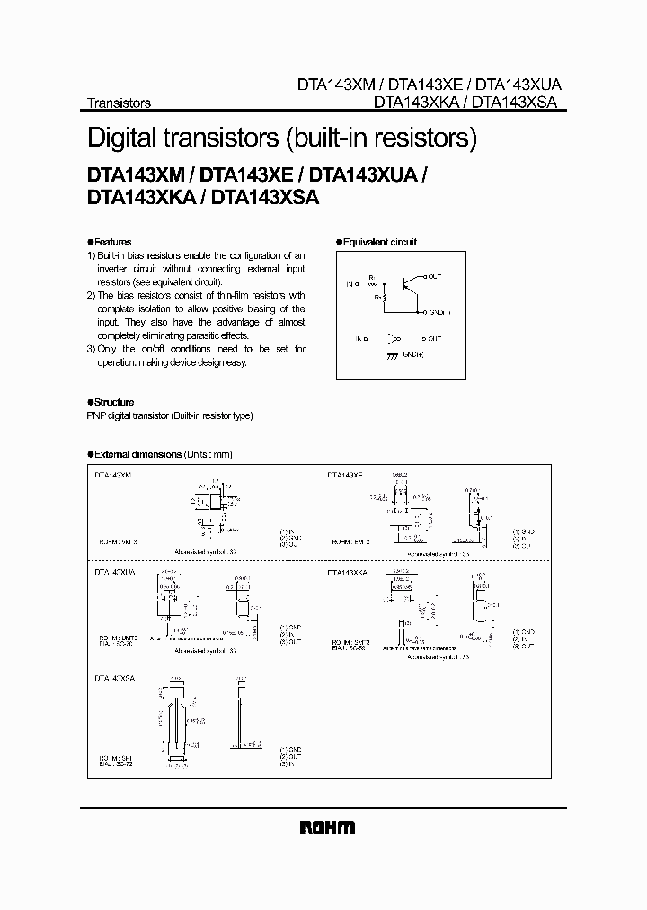 DTA143XUA_1235026.PDF Datasheet