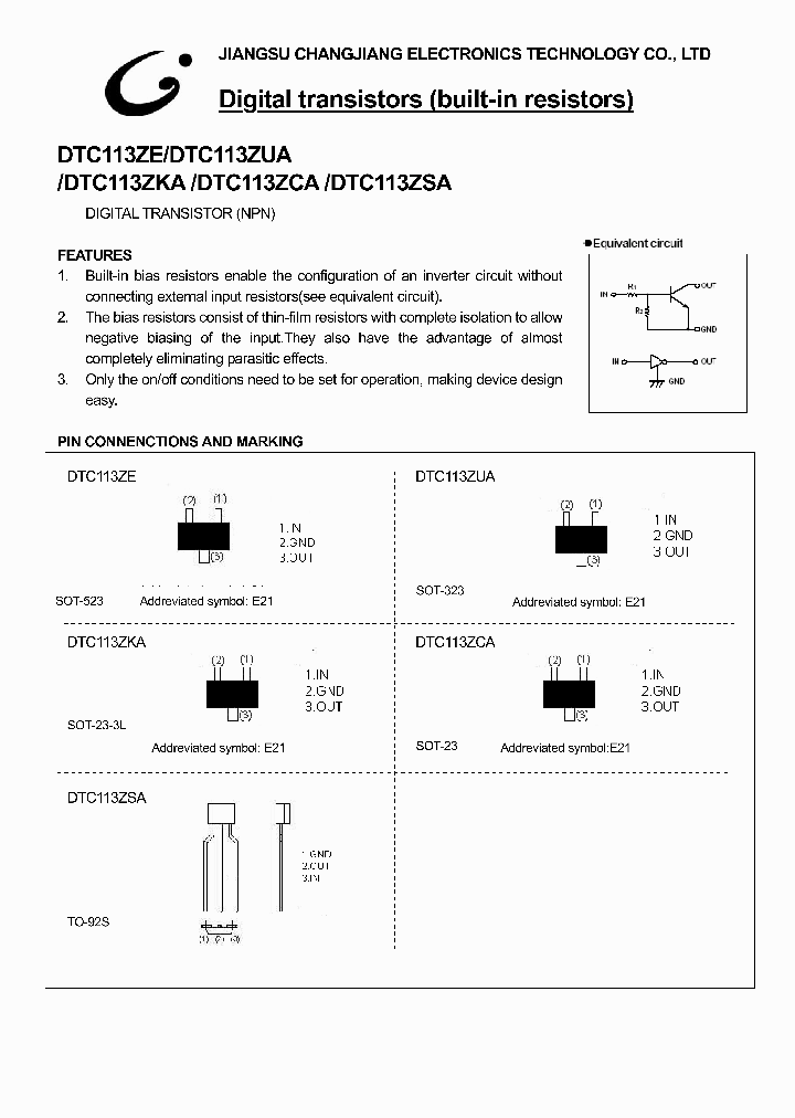 DTC113ZKA_1151708.PDF Datasheet