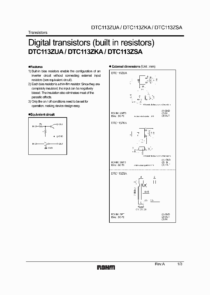 DTC113ZUA_1235083.PDF Datasheet