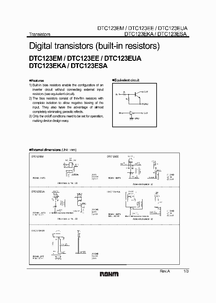 DTC123EKA_1151460.PDF Datasheet