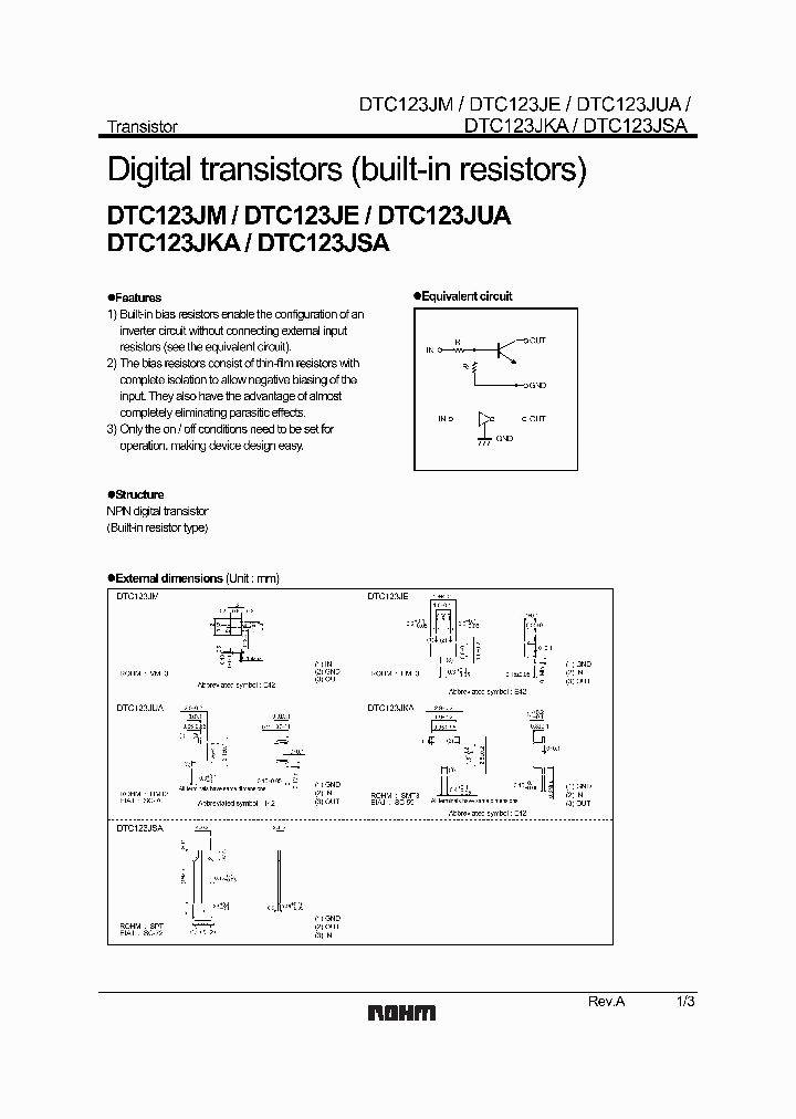 DTC123JUA_1235126.PDF Datasheet