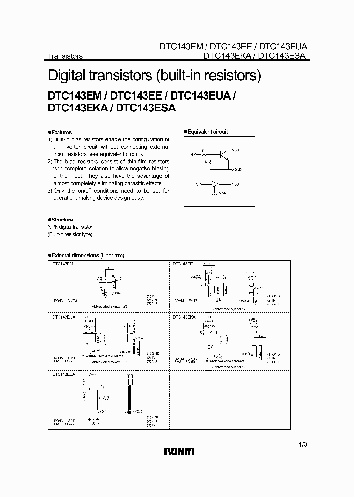 DTC143EUA_1235154.PDF Datasheet