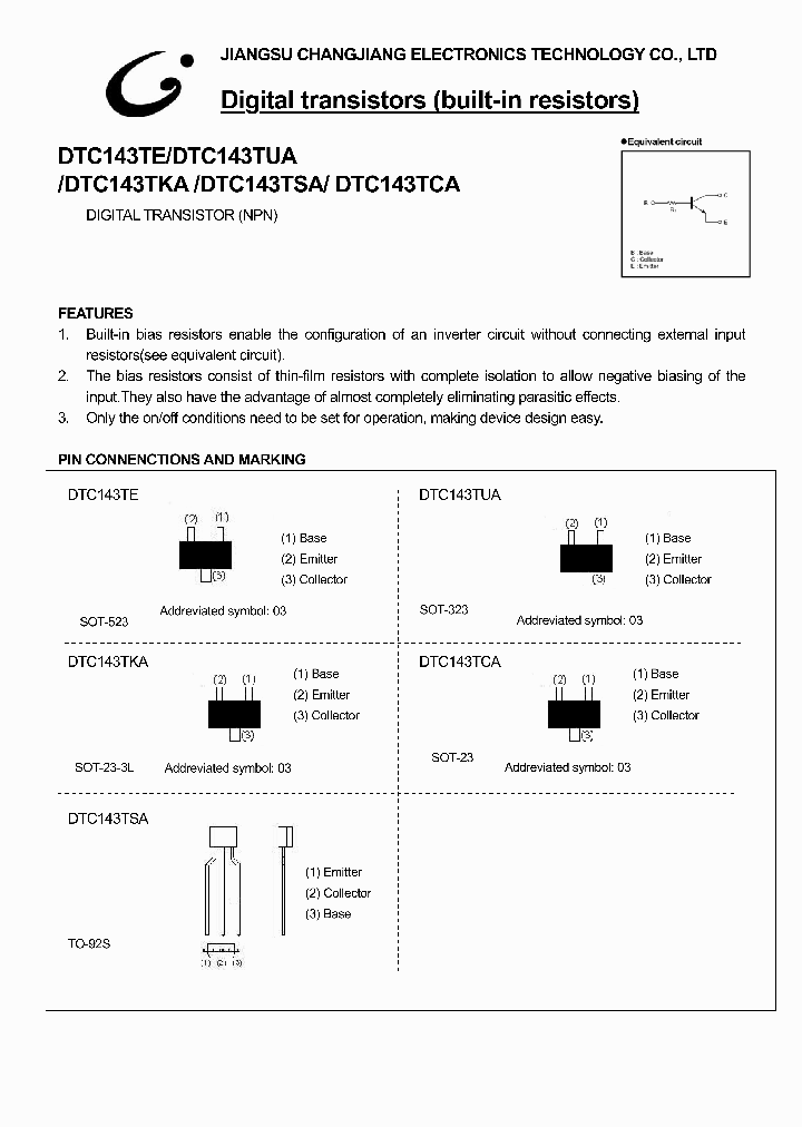 DTC143TUA_1143279.PDF Datasheet
