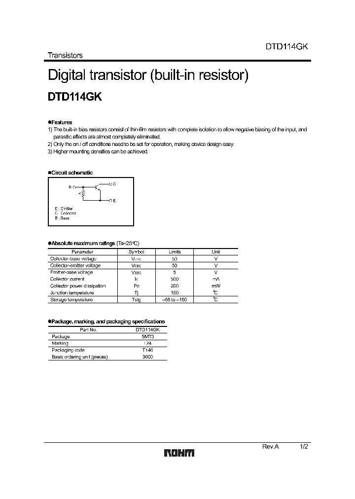 DTD114GK_1235229.PDF Datasheet