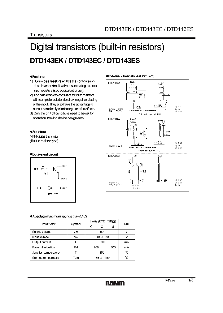 DTD143ES_1235243.PDF Datasheet