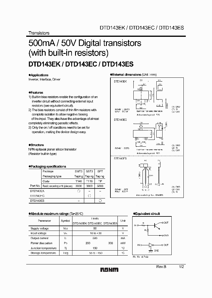 DTD143ES_1235246.PDF Datasheet
