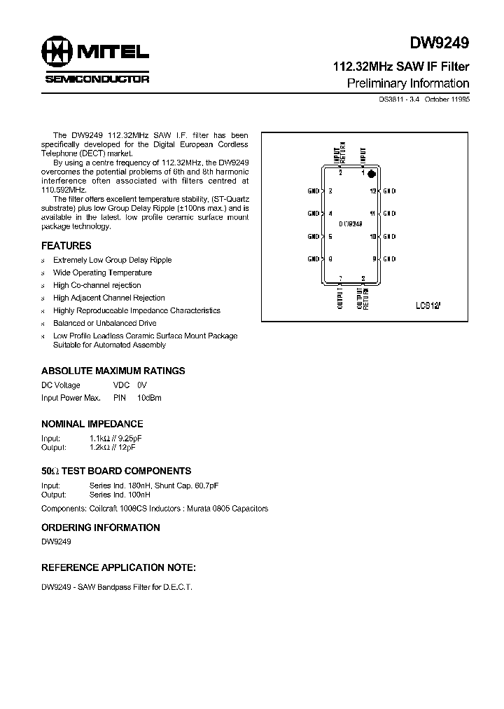 DW9249_1143397.PDF Datasheet