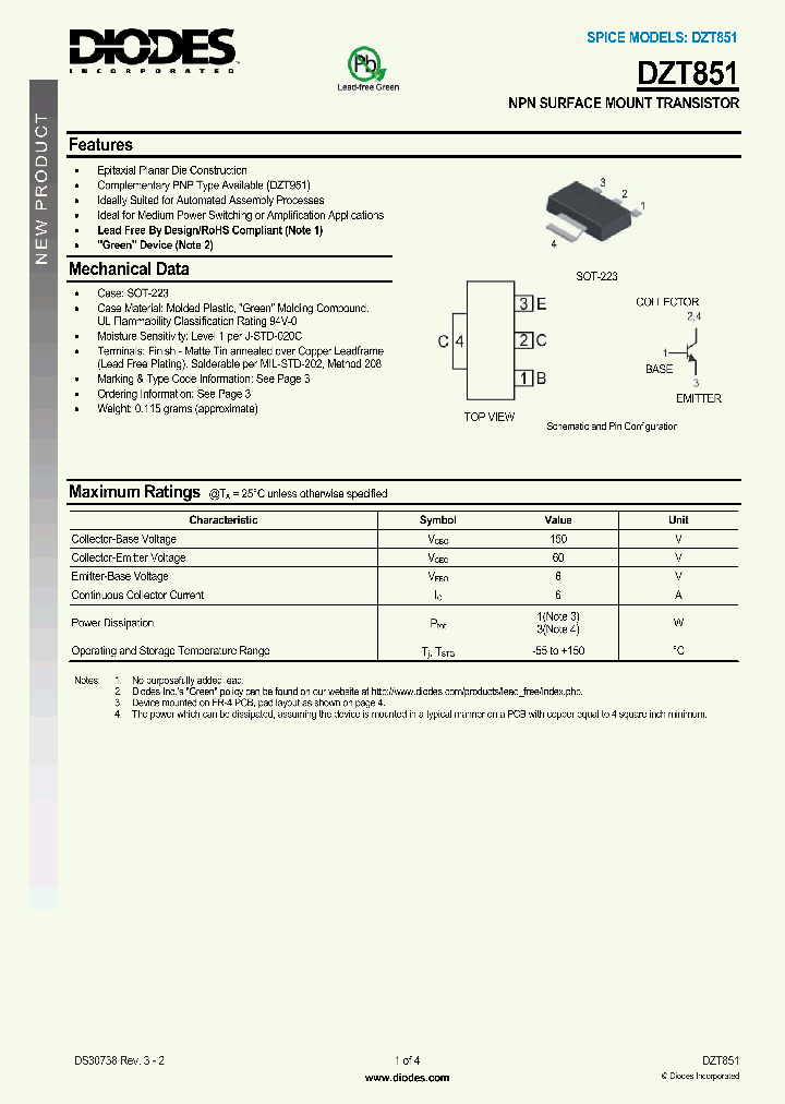 DZT851_1117435.PDF Datasheet
