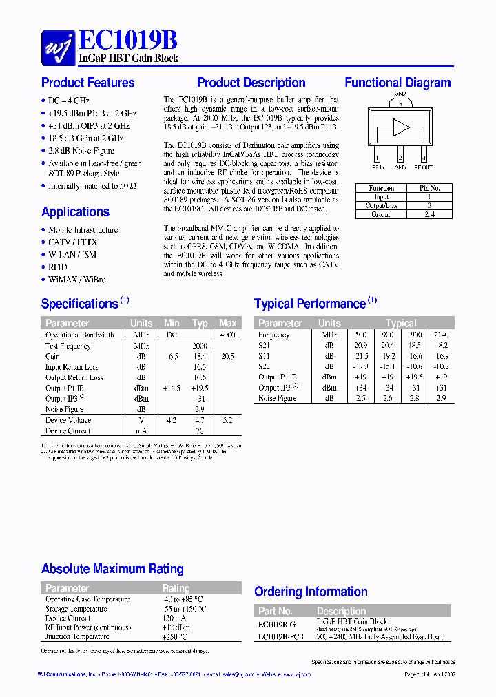 EC1019B-PCB_1235710.PDF Datasheet
