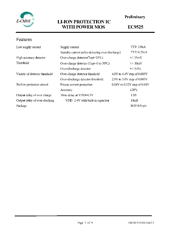 EC9525_1177335.PDF Datasheet