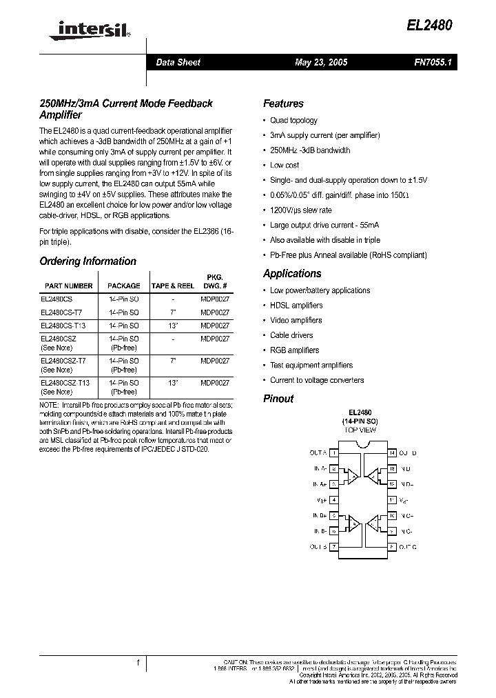 EL2480CSZ-T7_1236458.PDF Datasheet