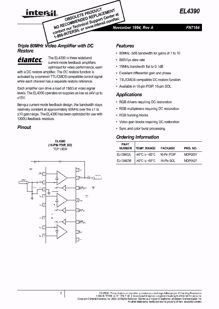EL4390_1140811.PDF Datasheet